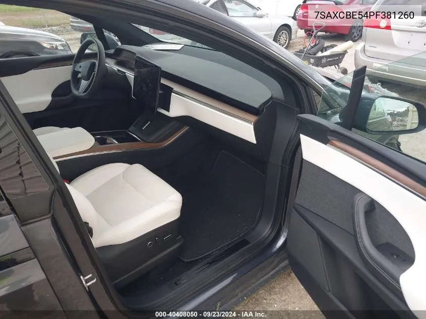 2023 Tesla Model X Dual Motor All-Wheel Drive/Standard Range VIN: 7SAXCBE54PF381260 Lot: 40408050