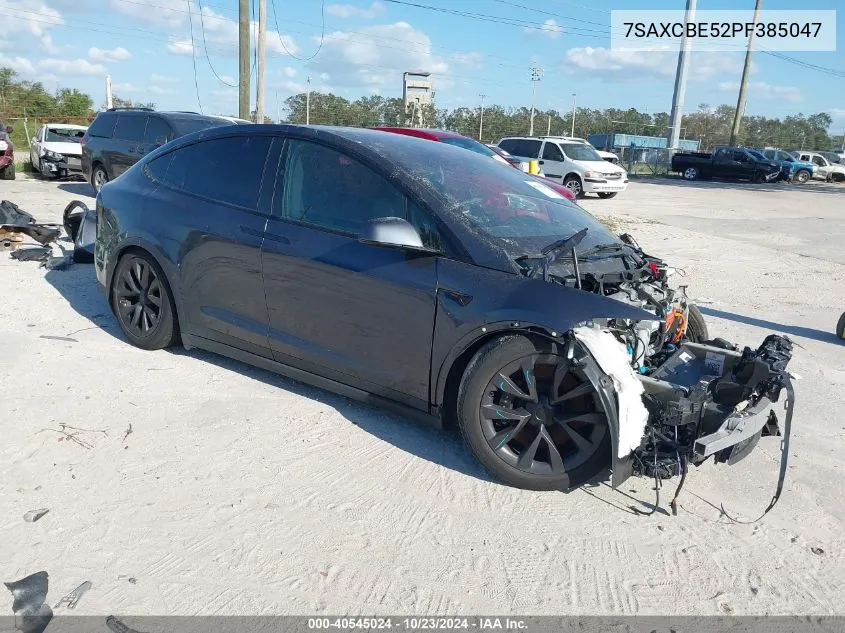 2023 Tesla Model X Dual Motor All-Wheel Drive/Standard Range VIN: 7SAXCBE52PF385047 Lot: 40545024