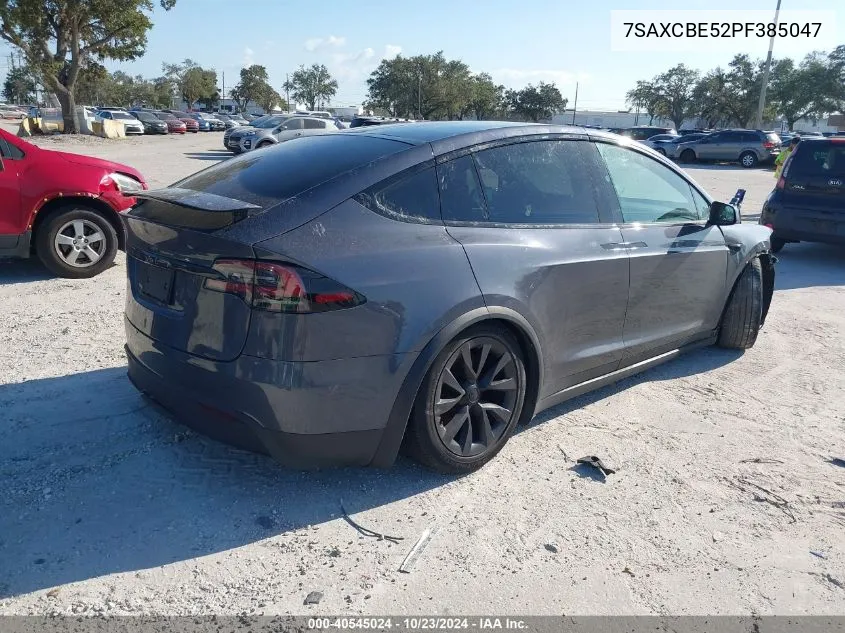 2023 Tesla Model X Dual Motor All-Wheel Drive/Standard Range VIN: 7SAXCBE52PF385047 Lot: 40545024