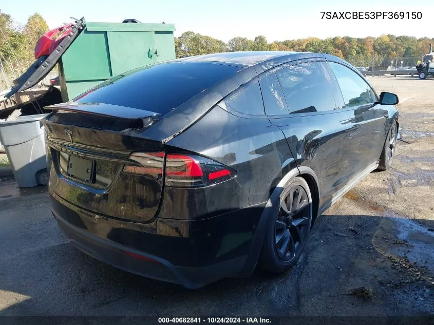 2023 Tesla Model X Dual Motor All-Wheel Drive/Standard Range VIN: 7SAXCBE53PF369150 Lot: 40682841