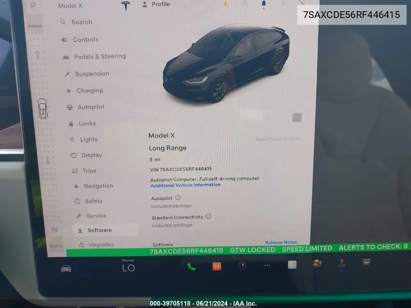 7SAXCDE56RF446415 2024 Tesla Model X Long Range