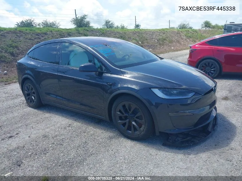 2024 Tesla Model X Long Range VIN: 7SAXCBE53RF445338 Lot: 39705325