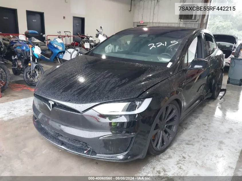 7SAXCBE55RF442215 2024 Tesla Model X Long Range