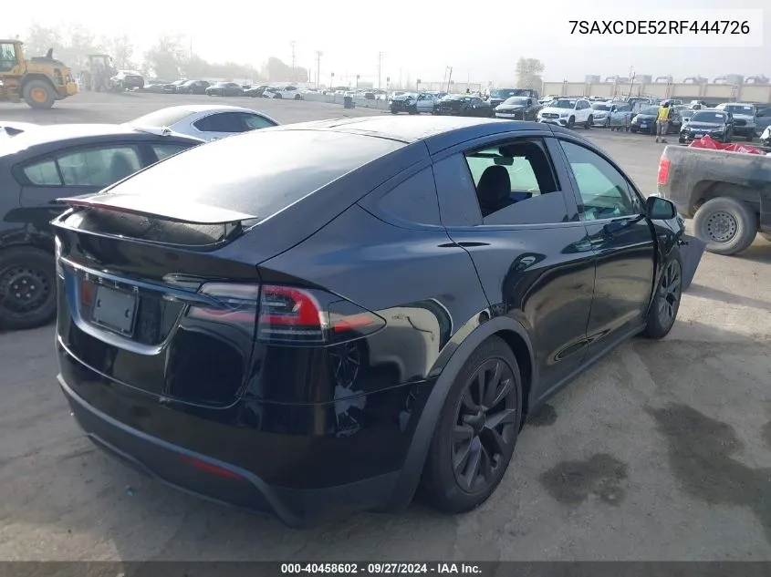 7SAXCDE52RF444726 2024 Tesla Model X Long Range