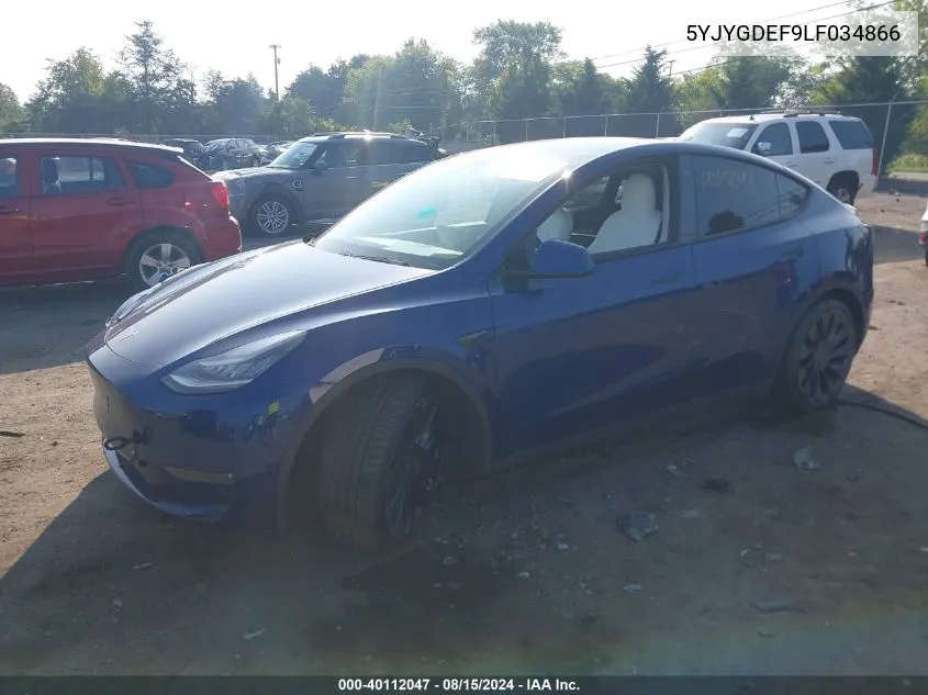 5YJYGDEF9LF034866 2020 Tesla Model Y Long Range Dual Motor All-Wheel Drive/Performance Dual Motor All-Wheel Drive