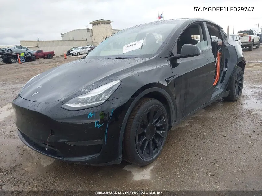 5YJYGDEE1LF029247 2020 Tesla Model Y Long Range Dual Motor All-Wheel Drive