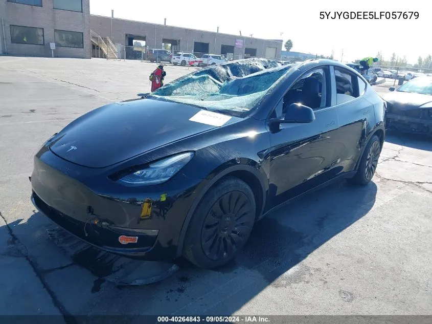 2020 Tesla Model Y Long Range Dual Motor All-Wheel Drive VIN: 5YJYGDEE5LF057679 Lot: 40264843