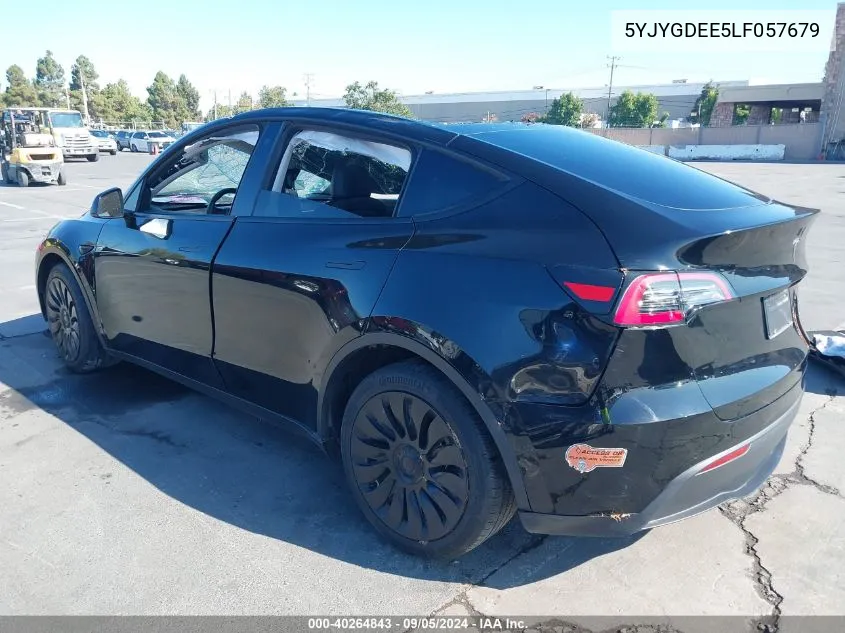 2020 Tesla Model Y Long Range Dual Motor All-Wheel Drive VIN: 5YJYGDEE5LF057679 Lot: 40264843