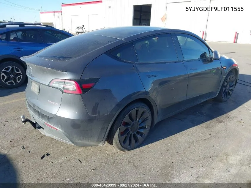 5YJYGDEF9LF011555 2020 Tesla Model Y Long Range Dual Motor All-Wheel Drive/Performance Dual Motor All-Wheel Drive