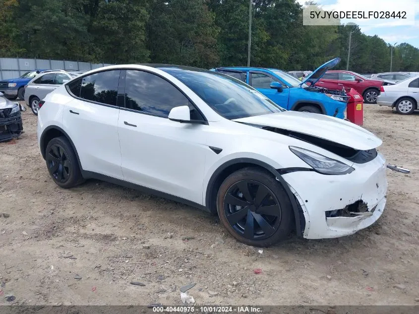 5YJYGDEE5LF028442 2020 Tesla Model Y Long Range Dual Motor All-Wheel Drive