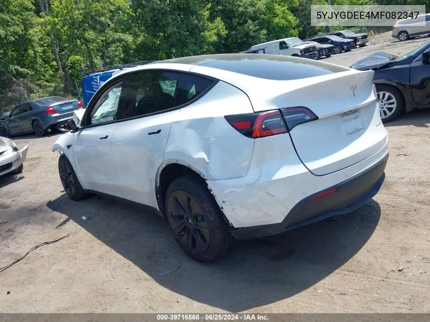 5YJYGDEE4MF082347 2021 Tesla Model Y Long Range Dual Motor All-Wheel Drive