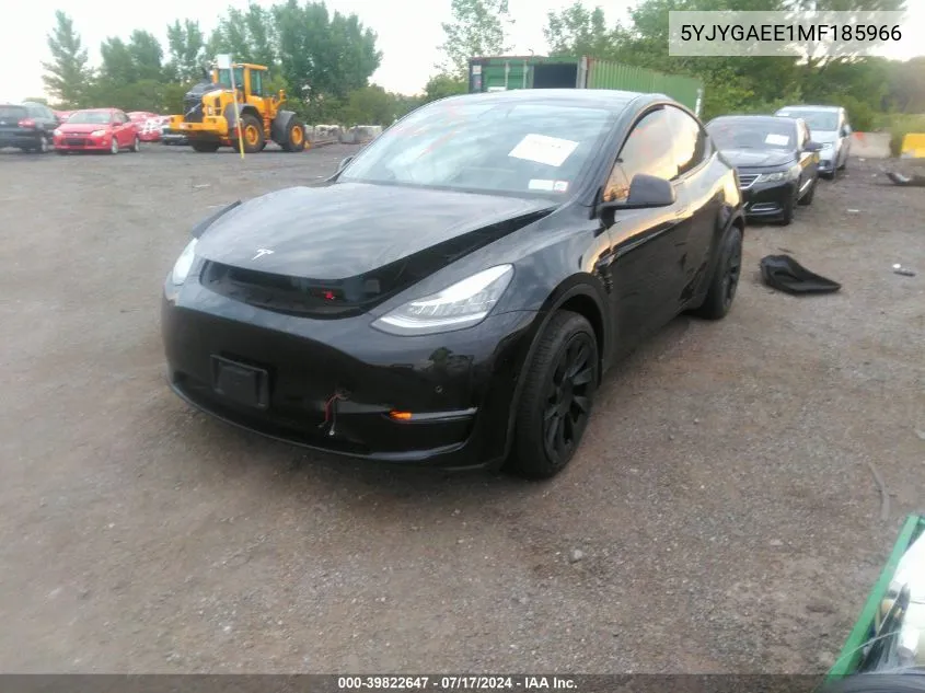 5YJYGAEE1MF185966 2021 Tesla Model Y Long Range Dual Motor All-Wheel Drive