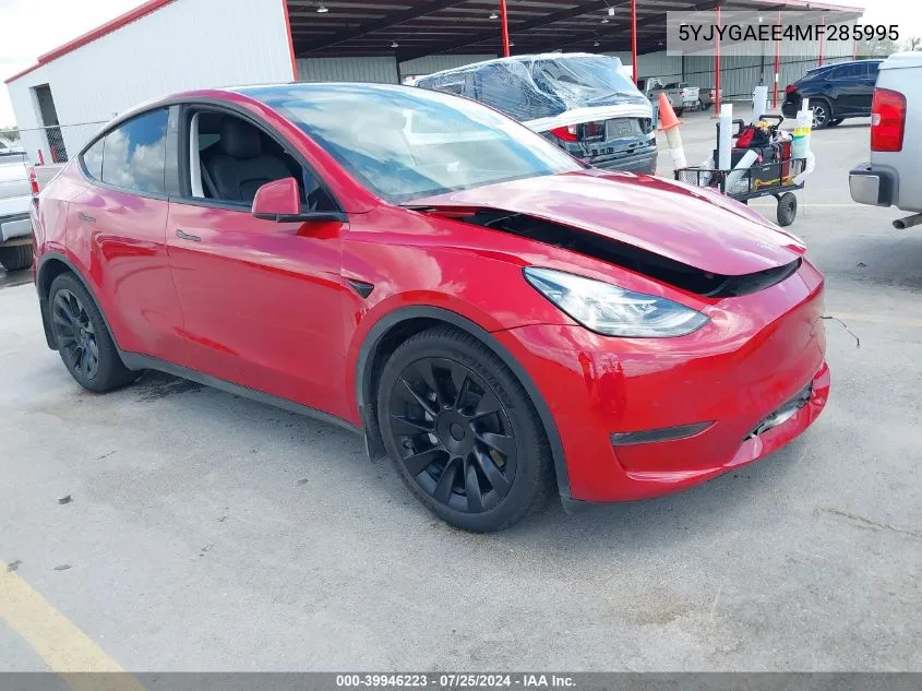 5YJYGAEE4MF285995 2021 Tesla Model Y Long Range Dual Motor All-Wheel Drive