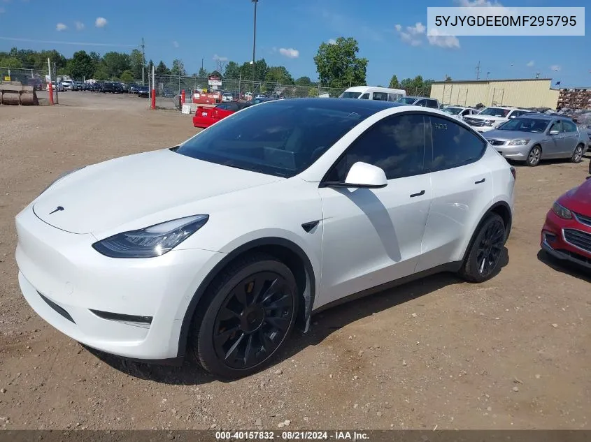 5YJYGDEE0MF295795 2021 Tesla Model Y