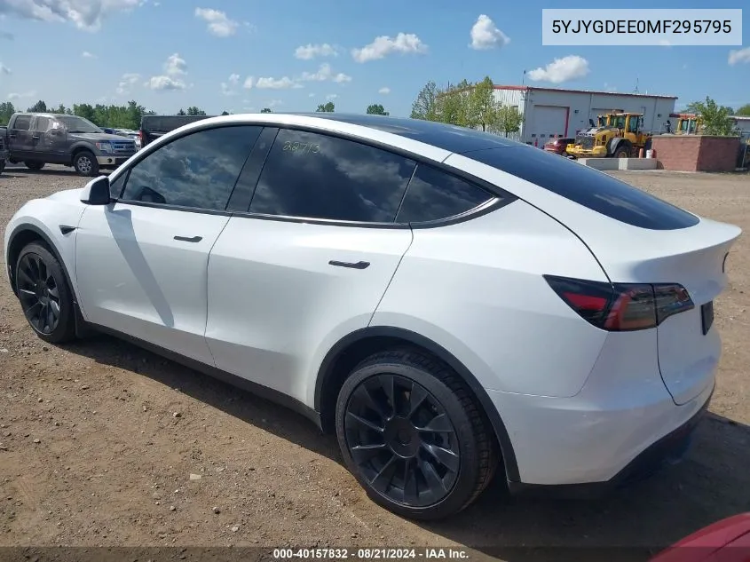 5YJYGDEE0MF295795 2021 Tesla Model Y