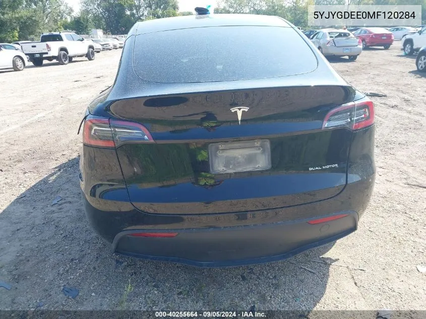 5YJYGDEE0MF120284 2021 Tesla Model Y