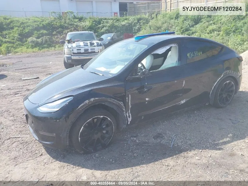 5YJYGDEE0MF120284 2021 Tesla Model Y