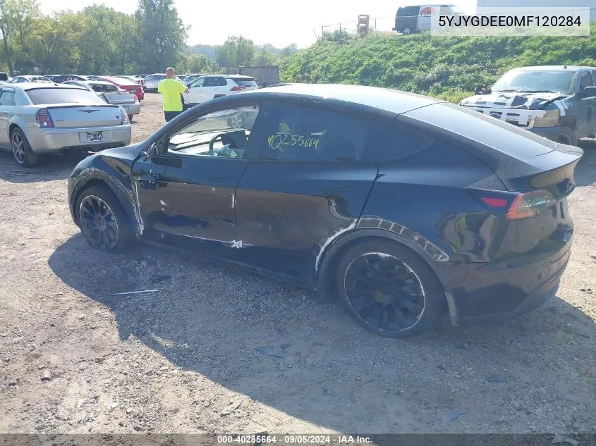 5YJYGDEE0MF120284 2021 Tesla Model Y