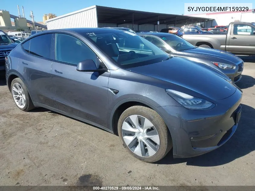 5YJYGDEE4MF159329 2021 Tesla Model Y