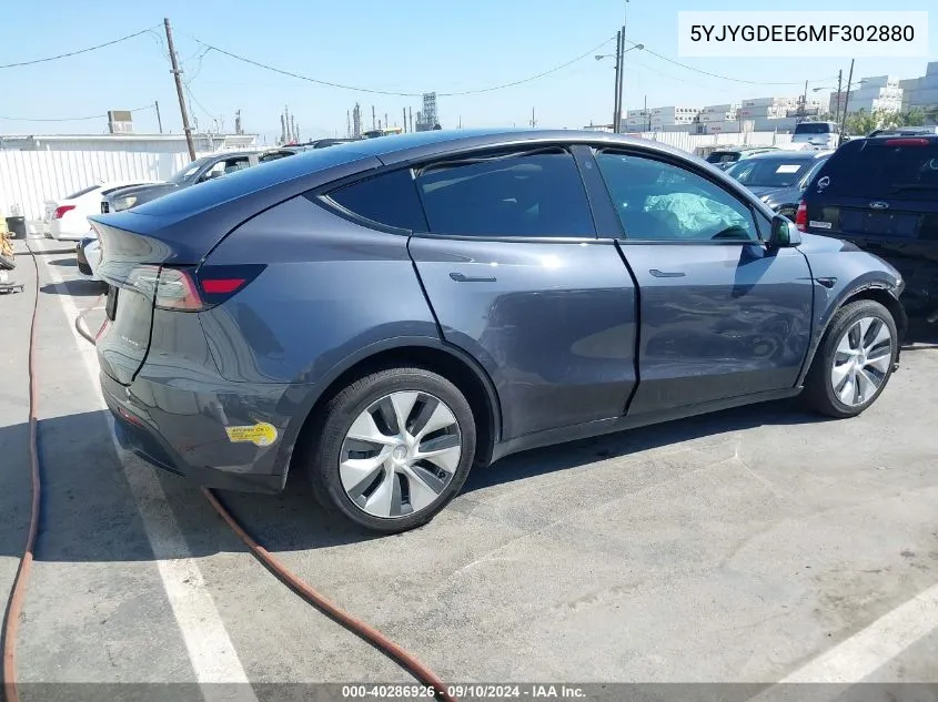 5YJYGDEE6MF302880 2021 Tesla Model Y