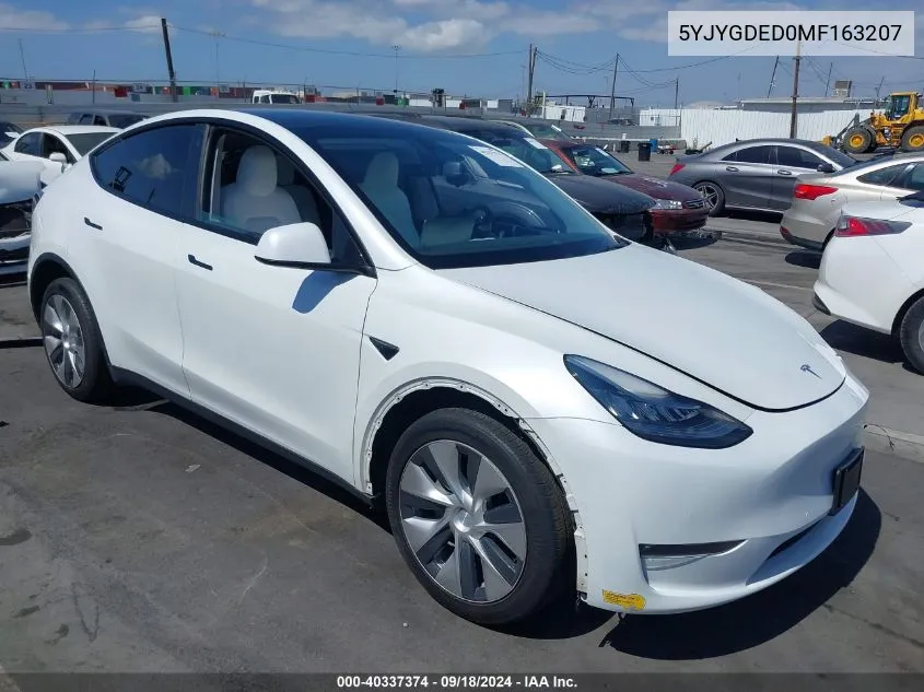 5YJYGDED0MF163207 2021 Tesla Model Y Standard Range Rear-Wheel Drive