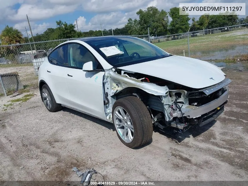 5YJYGDED9MF111297 2021 Tesla Model Y