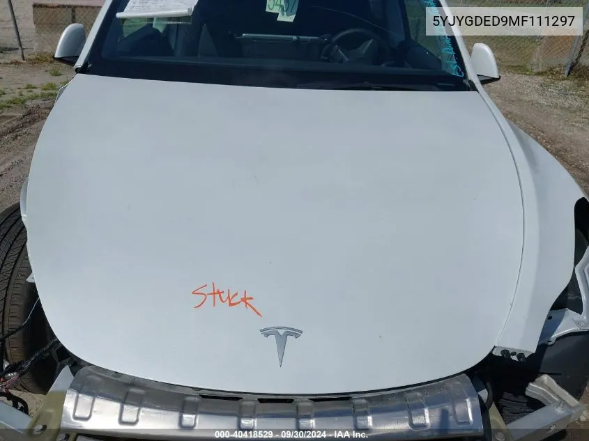 5YJYGDED9MF111297 2021 Tesla Model Y