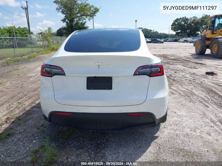 5YJYGDED9MF111297 2021 Tesla Model Y