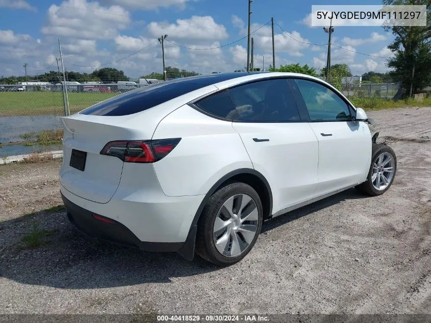 5YJYGDED9MF111297 2021 Tesla Model Y