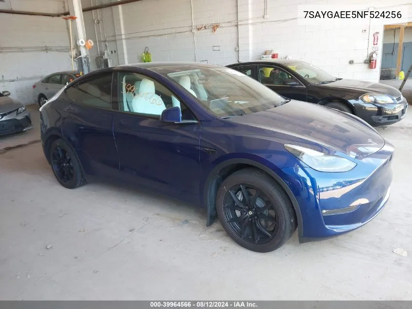 7SAYGAEE6NF524256 2022 Tesla Model Y