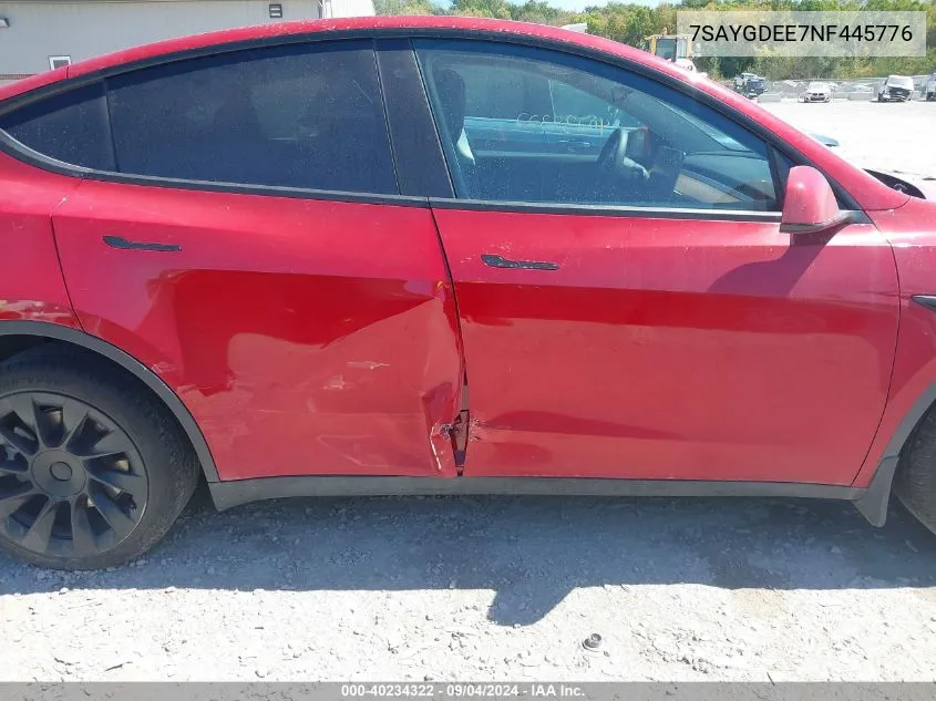 7SAYGDEE7NF445776 2022 Tesla Model Y