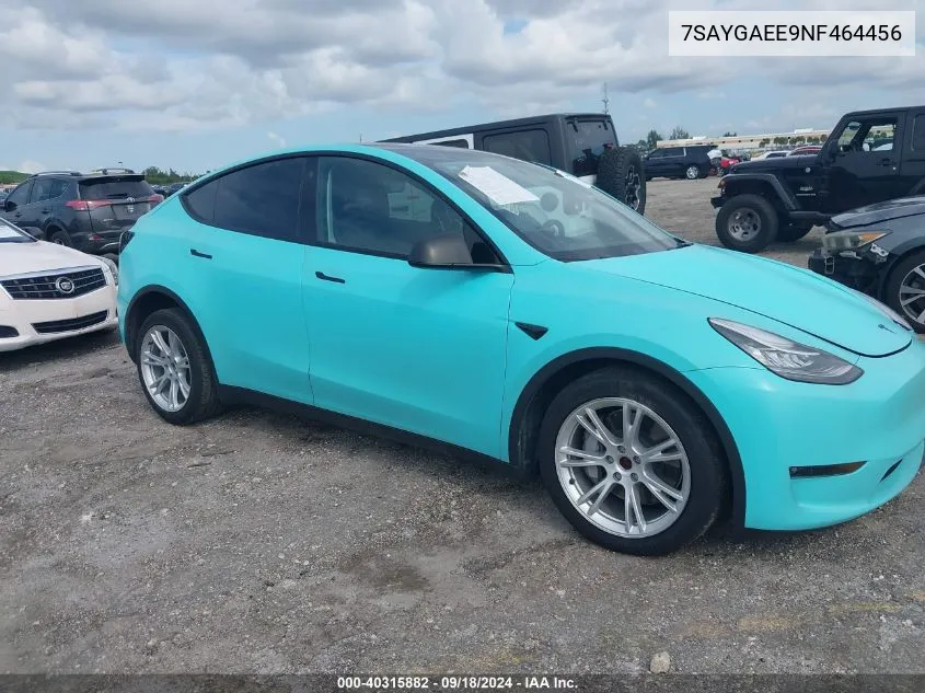 7SAYGAEE9NF464456 2022 Tesla Model Y