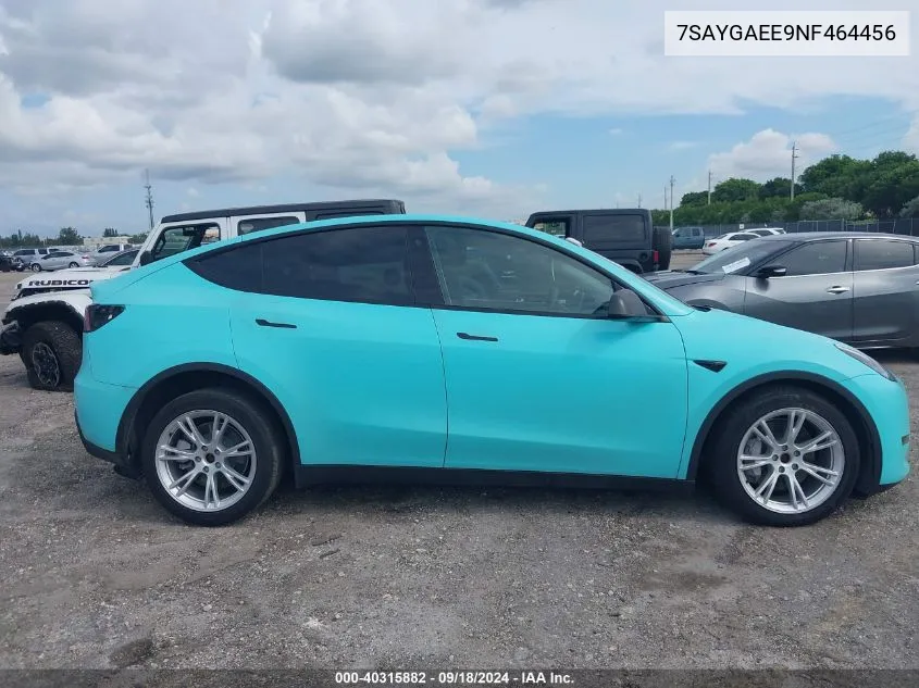 7SAYGAEE9NF464456 2022 Tesla Model Y