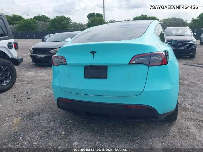 7SAYGAEE9NF464456 2022 Tesla Model Y