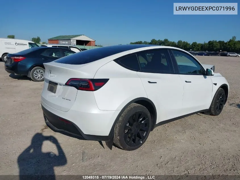 2023 Tesla Model Y VIN: LRWYGDEEXPC071996 Lot: 12049315