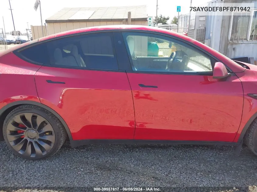 7SAYGDEF8PF871942 2023 Tesla Model Y