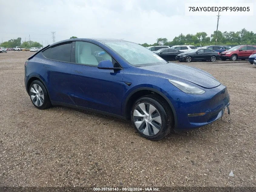 7SAYGDED2PF959805 2023 Tesla Model Y Rwd