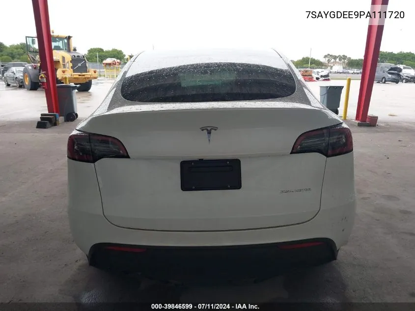 7SAYGDEE9PA111720 2023 Tesla Model Y