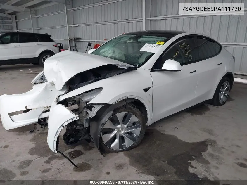 7SAYGDEE9PA111720 2023 Tesla Model Y