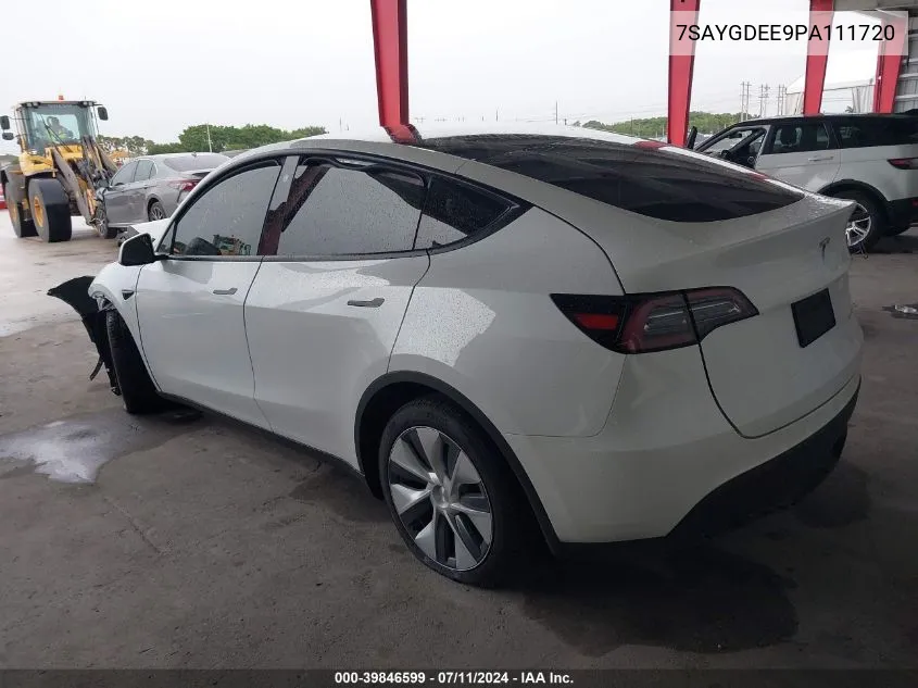 7SAYGDEE9PA111720 2023 Tesla Model Y