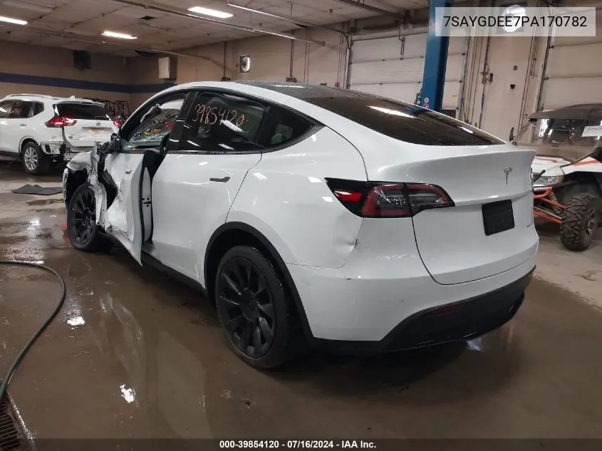 7SAYGDEE7PA170782 2023 Tesla Model Y Awd/Long Range Dual Motor All-Wheel Drive