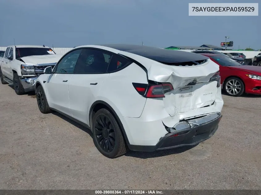 7SAYGDEEXPA059529 2023 Tesla Model Y