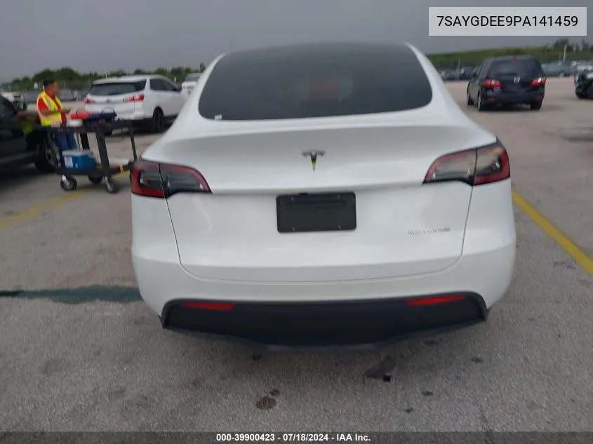 2023 Tesla Model Y Awd/Long Range Dual Motor All-Wheel Drive VIN: 7SAYGDEE9PA141459 Lot: 39900423