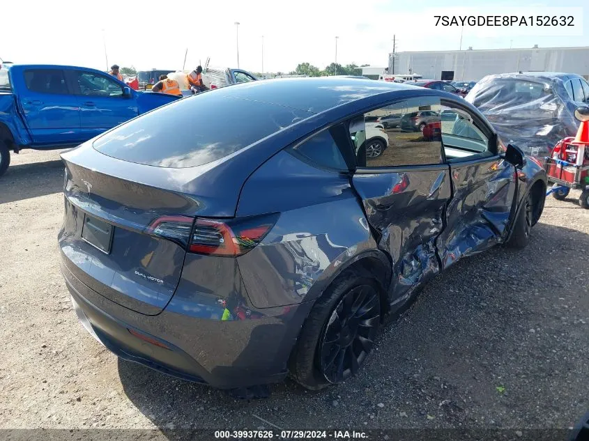 7SAYGDEE8PA152632 2023 Tesla Model Y Awd/Long Range Dual Motor All-Wheel Drive