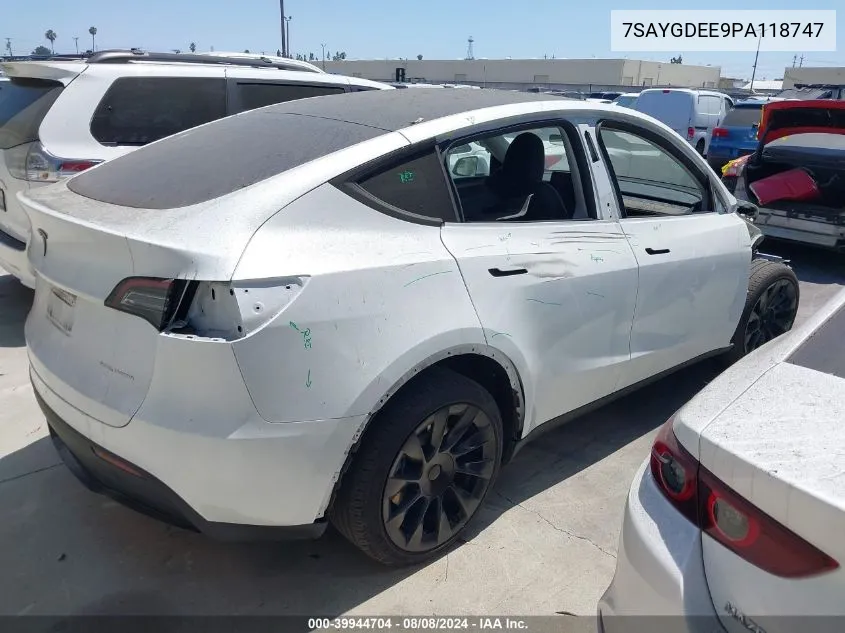 7SAYGDEE9PA118747 2023 Tesla Model Y Awd/Long Range Dual Motor All-Wheel Drive