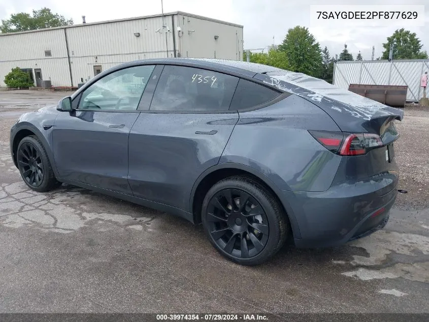 7SAYGDEE2PF877629 2023 Tesla Model Y