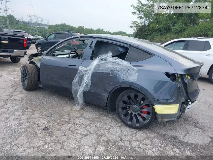 7SAYGDEF1PF712874 2023 Tesla Model Y