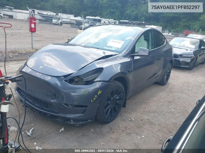 7SAYGAEE1PF852297 2023 Tesla Model Y Awd/Long Range Dual Motor All-Wheel Drive