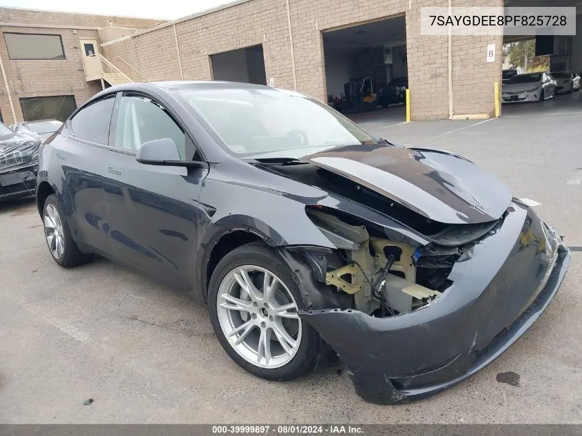 2023 Tesla Model Y Awd/Long Range Dual Motor All-Wheel Drive VIN: 7SAYGDEE8PF825728 Lot: 39999897