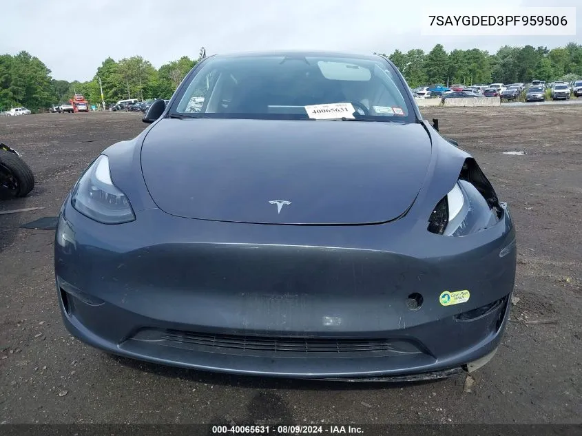 7SAYGDED3PF959506 2023 Tesla Model Y